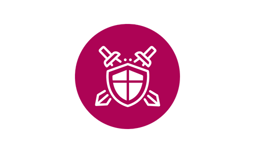 Cirkel zwaard en schild Cirkel zwaard en schild